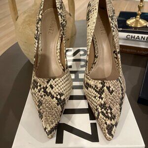 Schutz Snakeskin Natural Lou Stiletto pump Heel